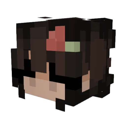 Arashi_ Minecraft avatar head, 3D render