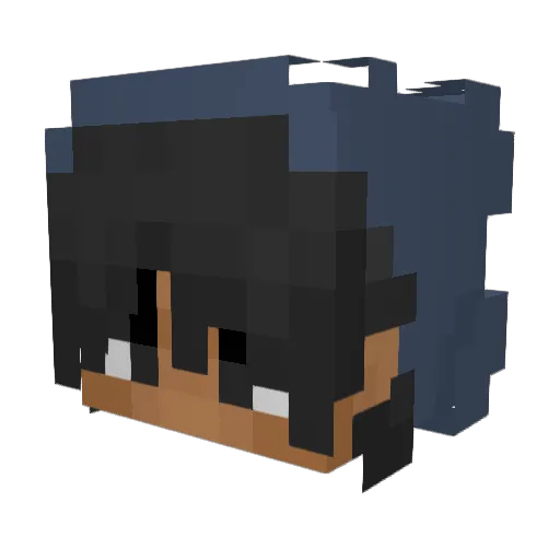 Arashi_ai Minecraft avatar head, 3D render