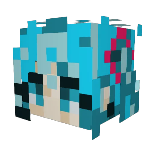 Arasimo81 Minecraft avatar head, 3D render