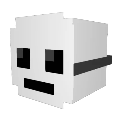 Arata0507 Minecraft avatar head, 3D render
