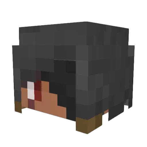 ArataLabo Minecraft avatar head, 3D render