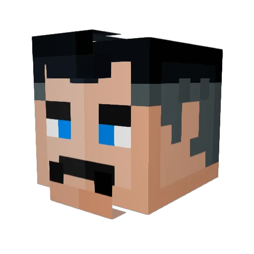 ArataTheKing Minecraft avatar head, 3D render