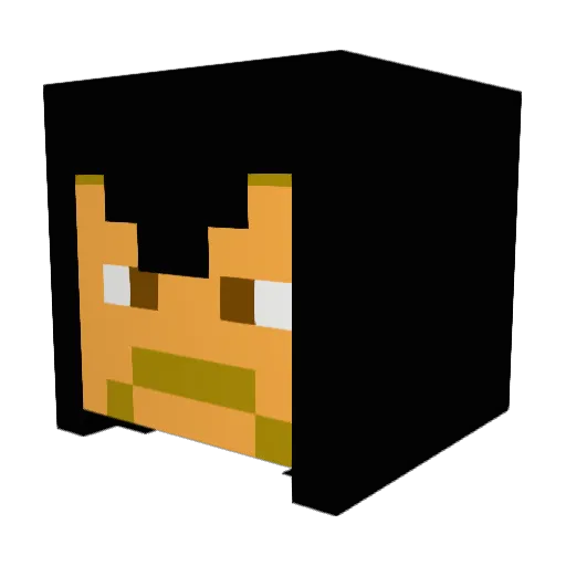 Arathem Minecraft avatar head, 3D render