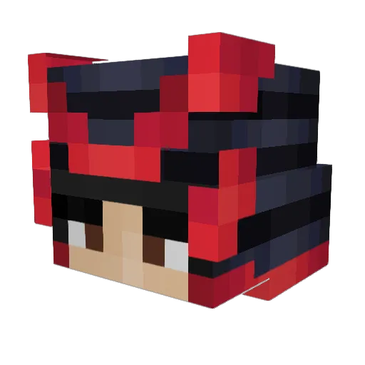 Arathok Minecraft avatar head, 3D render