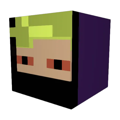 AratillHD Minecraft avatar head, 3D render