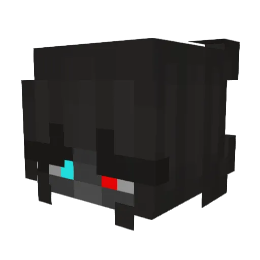 Aravik Minecraft avatar head, 3D render