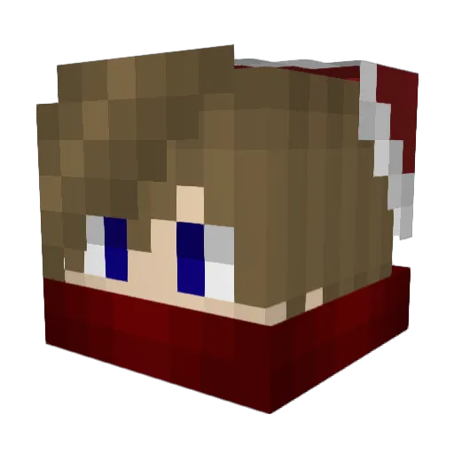 Araxter Minecraft avatar head, 3D render