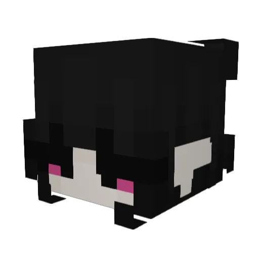 Arayanya Minecraft avatar head, 3D render