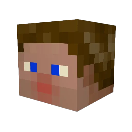 Araymm Minecraft avatar head, 3D render