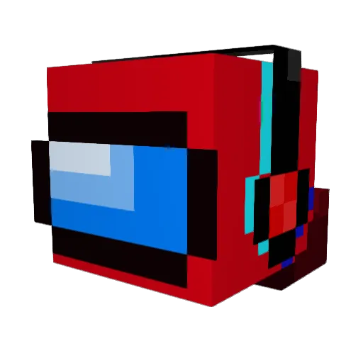 Arazhell Minecraft avatar head, 3D render