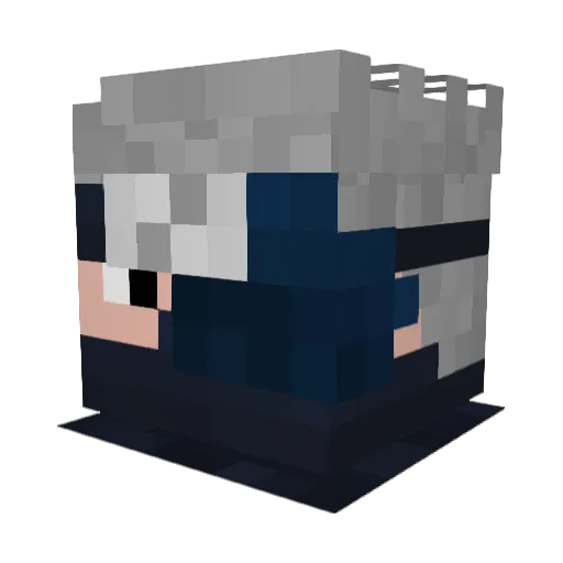 Arazhul3 Minecraft avatar head, 3D render