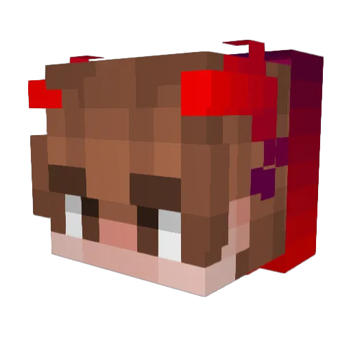 Arazmatron Minecraft avatar head, 3D render