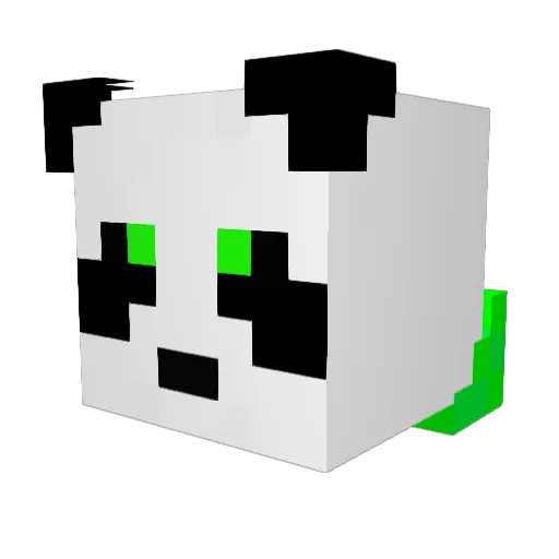 Arazors Minecraft avatar head, 3D render