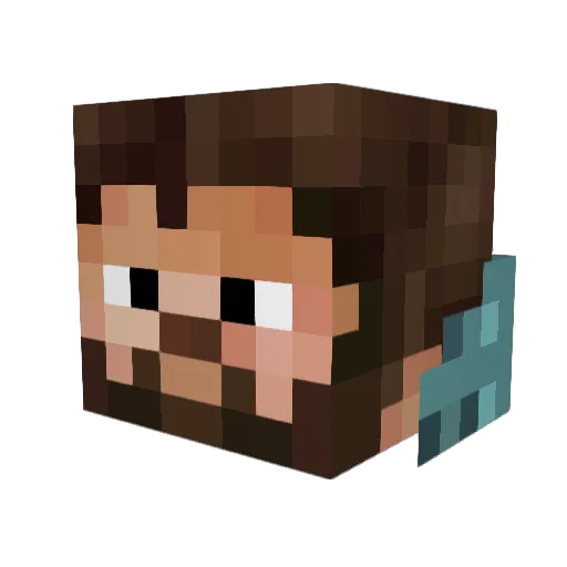 Arbadon Minecraft avatar head, 3D render