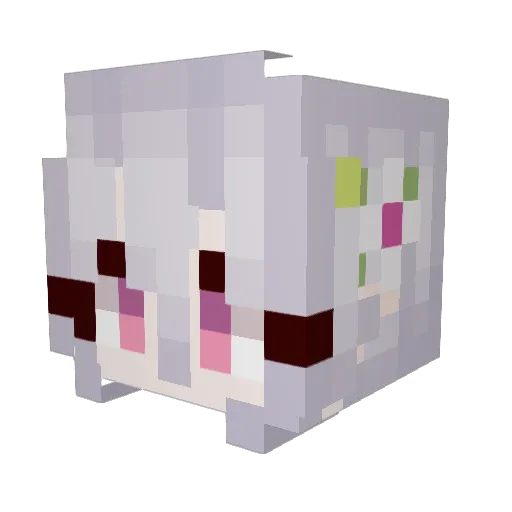 ArbeitWarrior Minecraft avatar head, 3D render