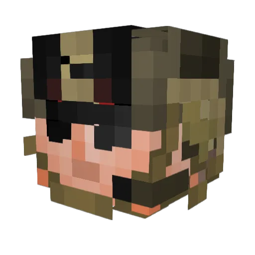 ArbeiterRolf88 Minecraft avatar head, 3D render