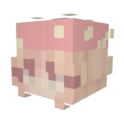 Arbevalor Minecraft avatar head, 3D render