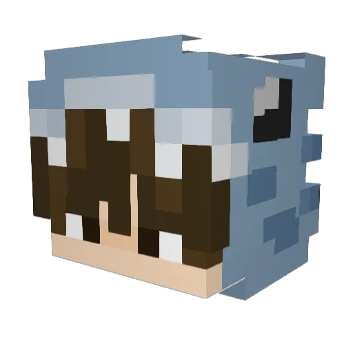 Arbi108 Minecraft avatar head, 3D render