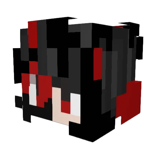 Arbitral Minecraft avatar head, 3D render