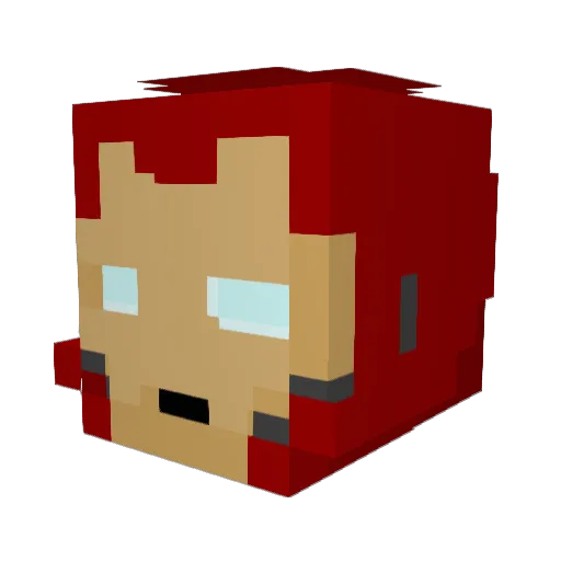 Arbstar Minecraft avatar head, 3D render