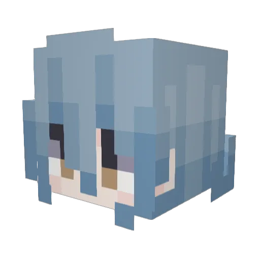 Arbtan Minecraft avatar head, 3D render
