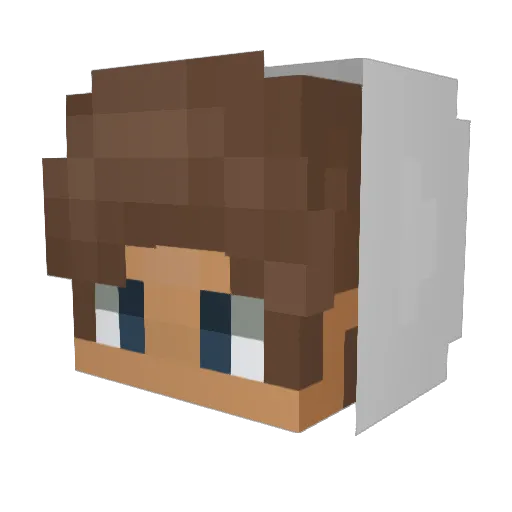 Arbteron Minecraft avatar head, 3D render