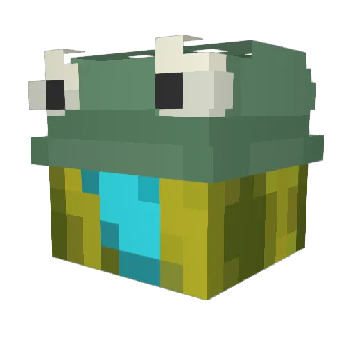 Arbuzik_XD Minecraft avatar head, 3D render