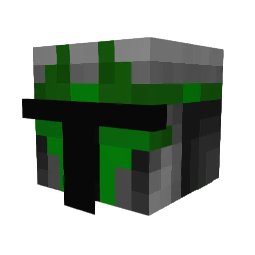 Arbvz Minecraft avatar head, 3D render