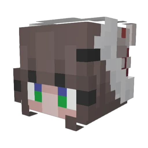 Arbyaddy Minecraft avatar head, 3D render