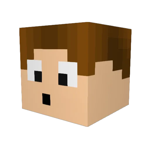 Arc0n Minecraft avatar head, 3D render