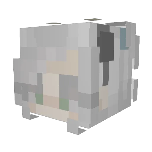 ArcCentral Minecraft avatar head, 3D render
