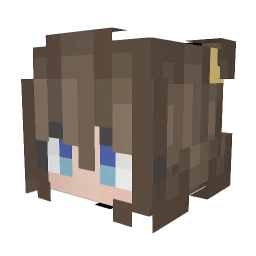 ArcFithus Minecraft avatar head, 3D render