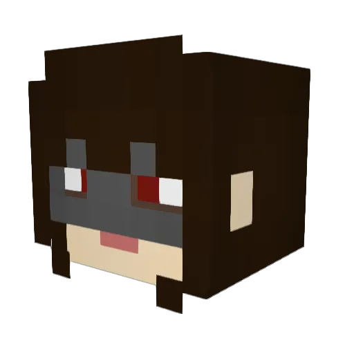 ArcHammer123 Minecraft avatar head, 3D render