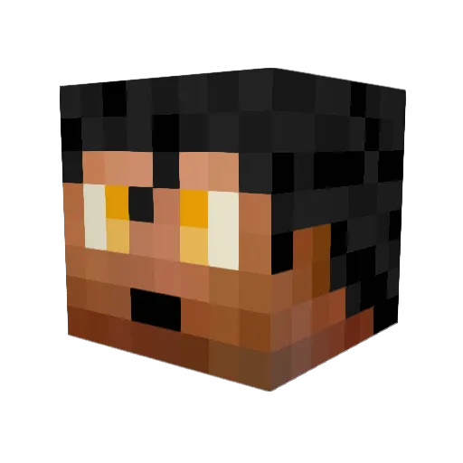 ArcOfThePleb Minecraft avatar head, 3D render