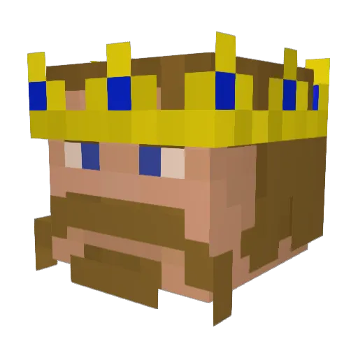 ArcTed Minecraft avatar head, 3D render