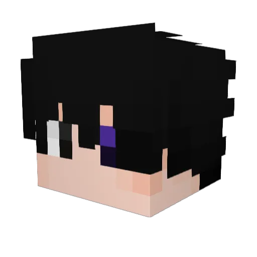 ArcV7 Minecraft avatar head, 3D render