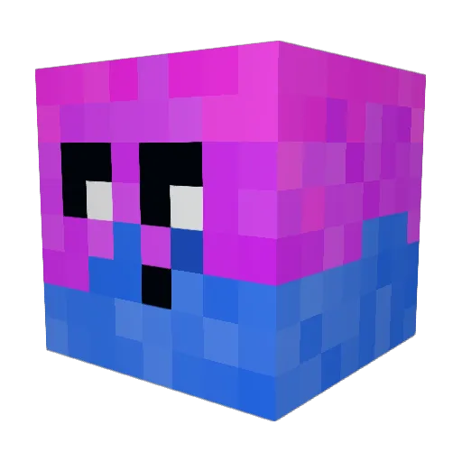 Arc_Deku Minecraft avatar head, 3D render