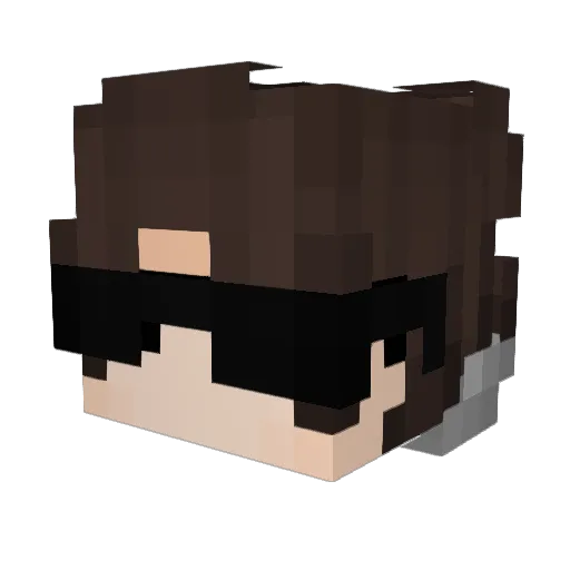 Arc_North Minecraft avatar head, 3D render