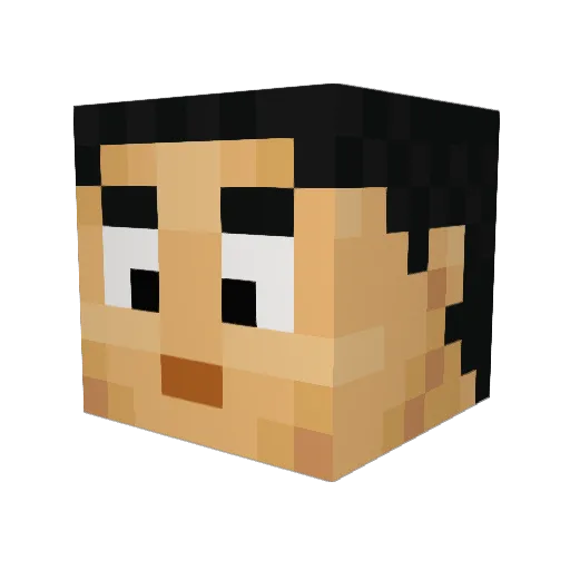 Arc_Rogue Minecraft avatar head, 3D render