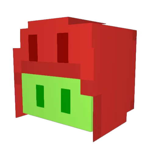 Arca__ Minecraft avatar head, 3D render