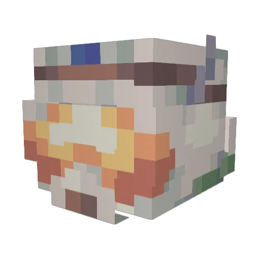 Arcabob Minecraft avatar head, 3D render