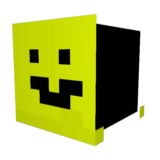 ArcadeCat Minecraft avatar head, 3D render
