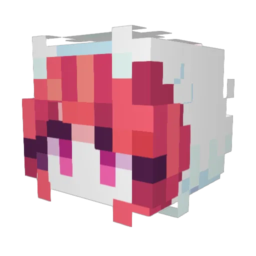 ArcadeCatKeru Minecraft avatar head, 3D render