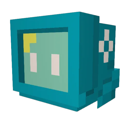 ArcadeStim Minecraft avatar head, 3D render