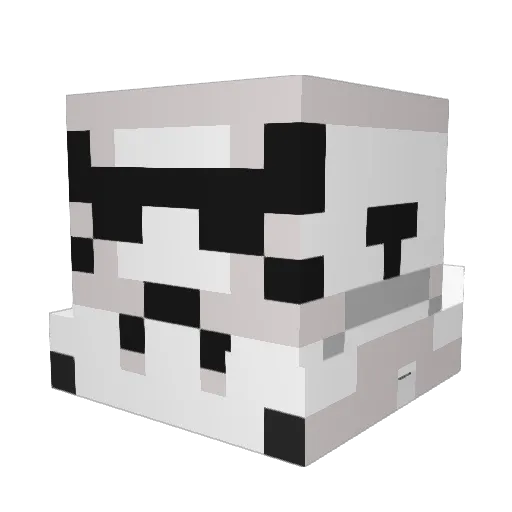 ArcadeVader Minecraft avatar head, 3D render