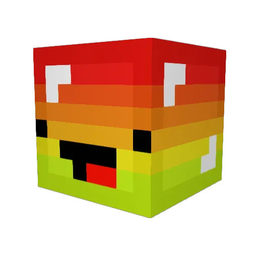 Arcadia18 Minecraft avatar head, 3D render