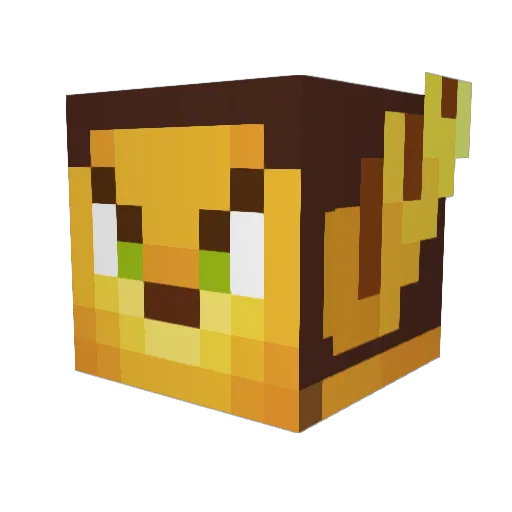 Arcadia_x3 Minecraft avatar head, 3D render