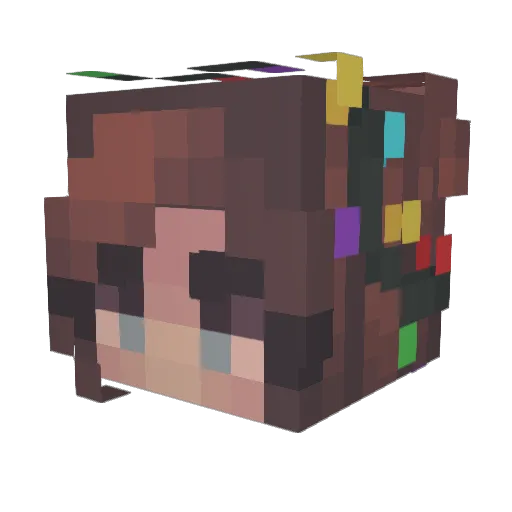 Arcallisto Minecraft avatar head, 3D render