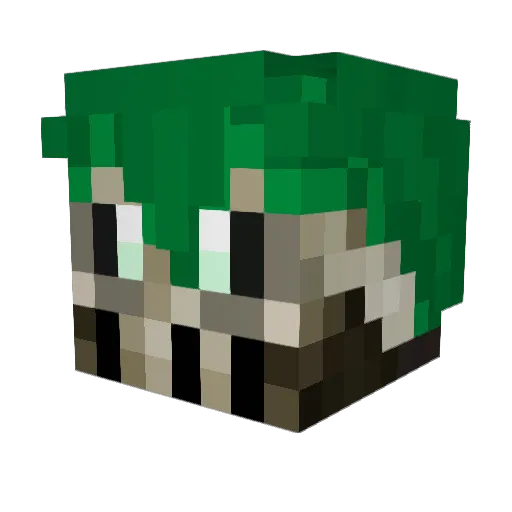 Arcalyx Minecraft avatar head, 3D render