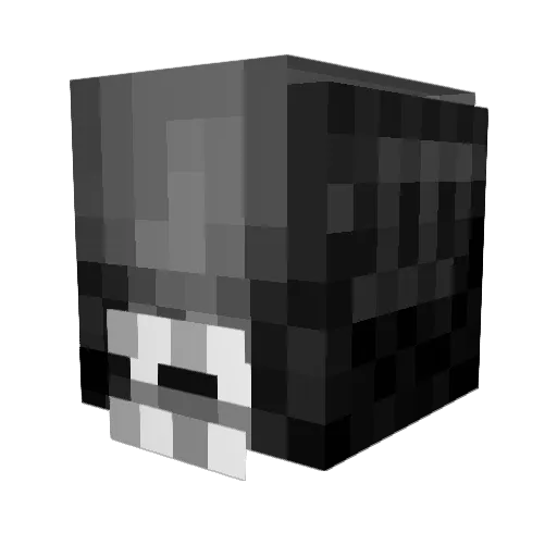 Arcamimorph Minecraft avatar head, 3D render